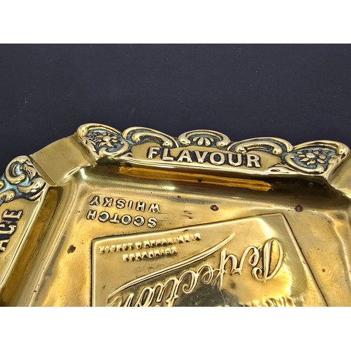 246 - A stunning vintage advertising brass ashtray for McCallum's Perfection Scotch Whisky. The ashtray ha... 