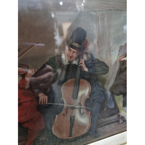 129 - Good antique Gilt framed 'Pears' print of musicians in overall good condition along with a gilt fram... 