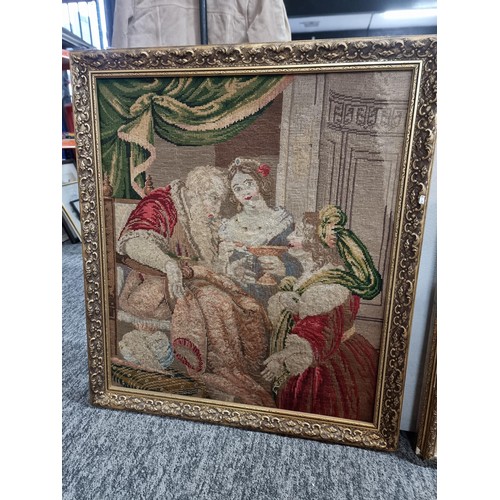 129 - Good antique Gilt framed 'Pears' print of musicians in overall good condition along with a gilt fram... 