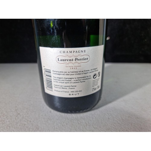 158 - New and sealed bottle of Laurent -Perrier Champagne Maison Fondee 1812 complete with its cotton jack... 