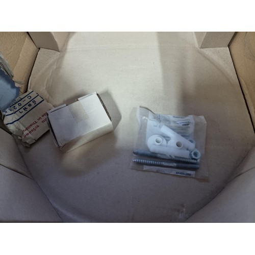 350C - Boxed as new Cotto sink complete with towel rail model 1TH Alpha C-0285, sink measures 20cm high, 50... 