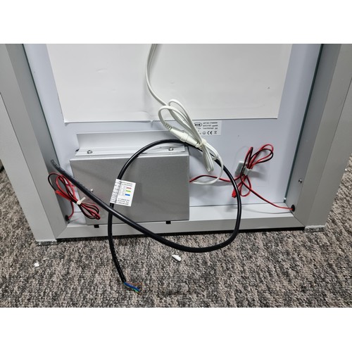 350D - Boxed as new HIB Fahrenheit 50 LED bathroom mirror new in box has a fitted de-condensation feature t... 