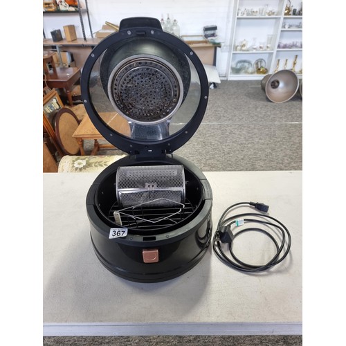 367 - Good quality large 1200w WinHolder Airfryer with digital display complete with rotisserie basket com... 