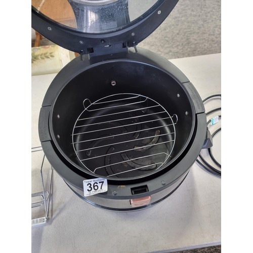 367 - Good quality large 1200w WinHolder Airfryer with digital display complete with rotisserie basket com... 