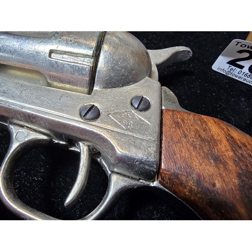 280 - 2x impressive heavy replica BKA 98 Colt 45 revolvers with a 6 cylinder chamber, both pistols are ful... 