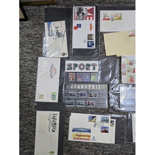 273 - A comprehensive collection of various first day covers and themed Royal Mail mint stamp sets which i... 