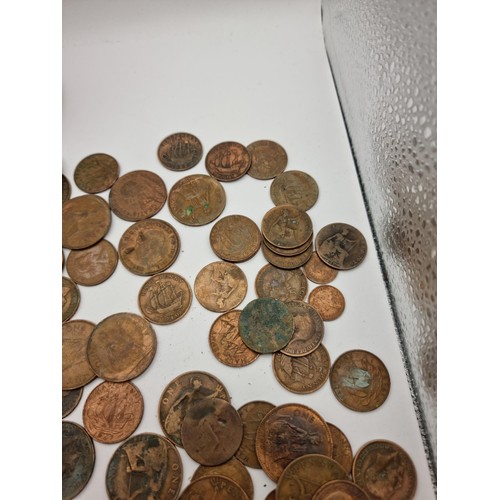 165 - Very large quantity of pre decimal coins mostly pennies and half pennies of various dates, please se... 