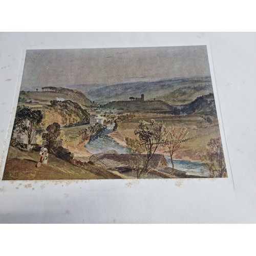 5 - A collection of 6 volumes of Turners watercolour prints at Farnley Hall, all complete with plates de... 