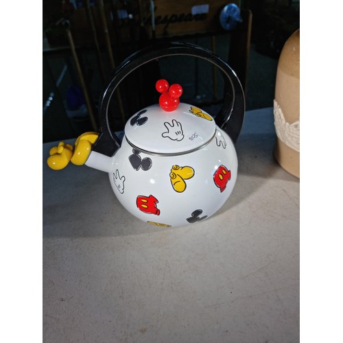 24 - Good quality Disneyland Disney World Mickey Mouse body parts kettle complete with foot spout in good... 