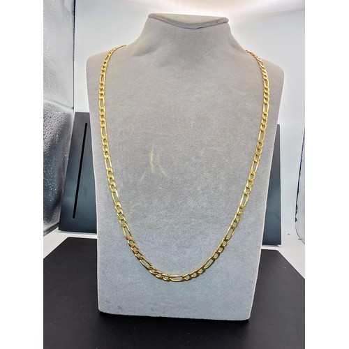 260 - An impressive hallmarked 9ct yellow gold Italy long neck chain (27