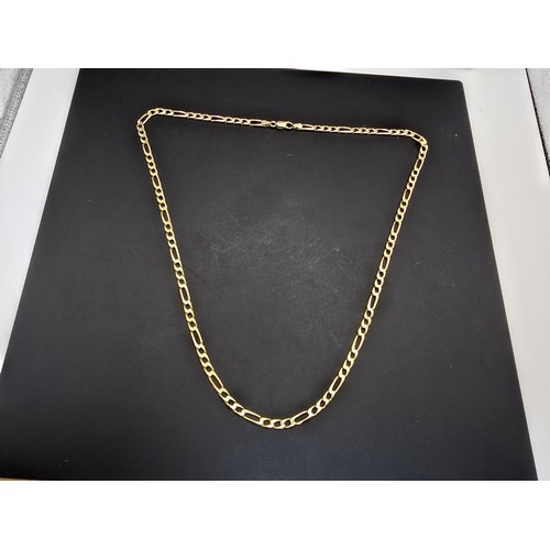 260 - An impressive hallmarked 9ct yellow gold Italy long neck chain (27