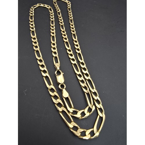 260 - An impressive hallmarked 9ct yellow gold Italy long neck chain (27