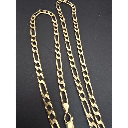 260 - An impressive hallmarked 9ct yellow gold Italy long neck chain (27