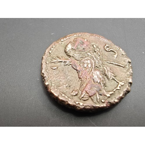 236 - An interesting ancient coin which appears to be an Egyptian AD 270-275 coin depicting Alexandria Aur... 