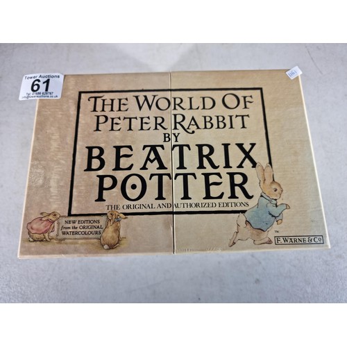 61 - Complete boxed set of 'The world of Peter Rabbit by Beatrix Potter' contains 23x books please see pi... 