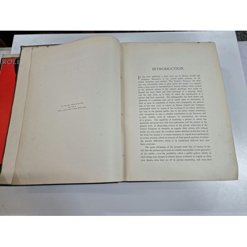 296 - A good antique large book Great picture in private galleries with an introduction and notes on the p... 