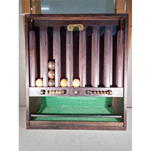 301 - Good quality wooden Remy Martin Cognac 'Le Passe Temps' game comes with only 6x balls, with instruct... 