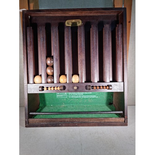 301 - Good quality wooden Remy Martin Cognac 'Le Passe Temps' game comes with only 6x balls, with instruct... 