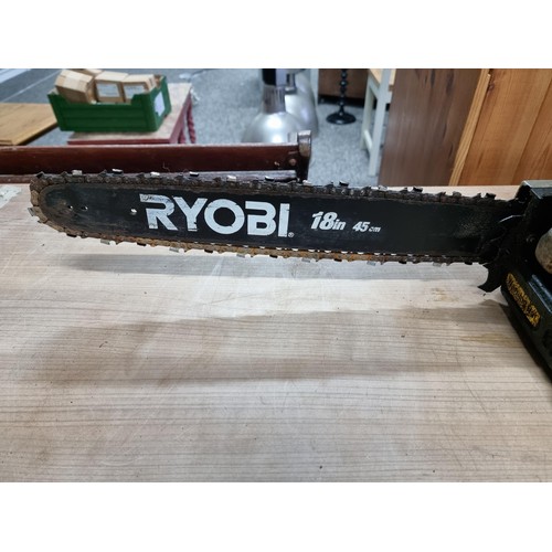 339 - Ryobi PCN4545 petrol chainsaw with an 18