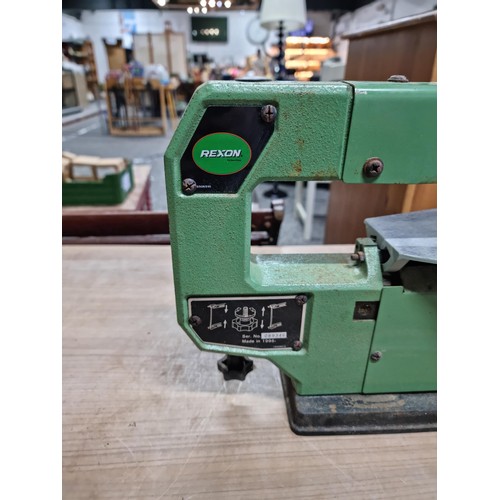 341 - A Rexon SS-16A electric bandsaw. Complete with blade and protective guard. Model - 18508009. Height ... 