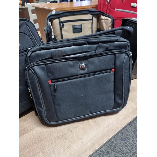 351 - Collection of 4x briefcase executive bags including 2x Victorinox laptop executive bags on wheels wi... 