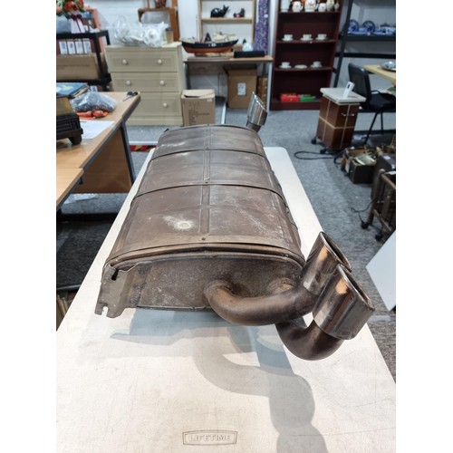 352A - Good quality Ferrari F355 genuine exhaust box silencer stamped MUF 129-04 Ferrari 168988, has a leng... 