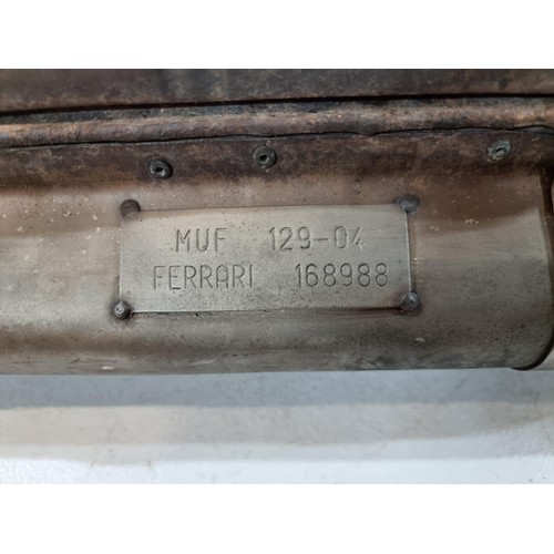 352A - Good quality Ferrari F355 genuine exhaust box silencer stamped MUF 129-04 Ferrari 168988, has a leng... 