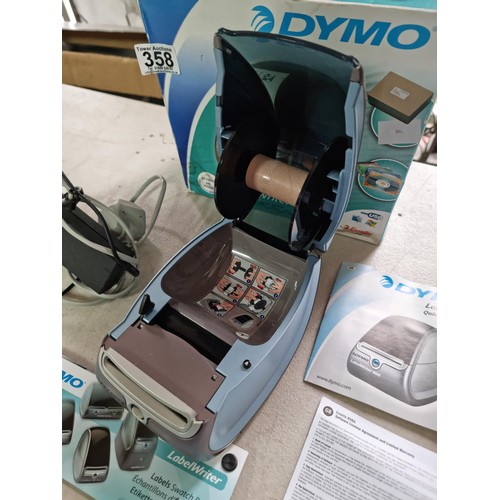 358 - Boxed Dymo electric LabelWriter 400, comes with power cable and instructions