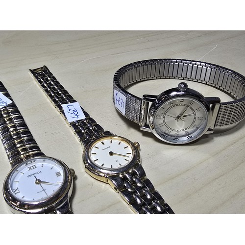 269 - A collection of 6x various wristwatches to include a vintage watch by Time Chain, an attractive 