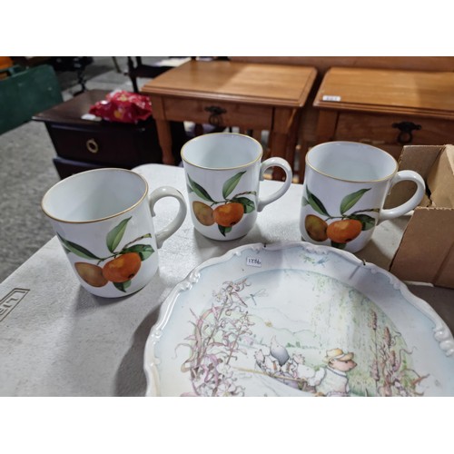 394 - Quantity of various ceramic  items to include 6x Royal Worcester boxed Country Kitchen mugs, 5x Roya... 