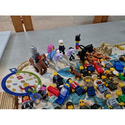 44 - Quantity of over 80x genuine Lego mini figures and other figures with some accessories inc a quantit... 