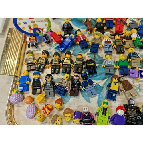 44 - Quantity of over 80x genuine Lego mini figures and other figures with some accessories inc a quantit... 