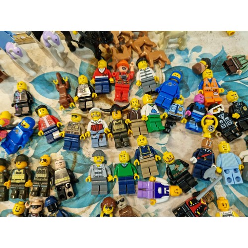 44 - Quantity of over 80x genuine Lego mini figures and other figures with some accessories inc a quantit... 