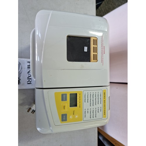 33 - A Hinari homebaker bread making machine HB154, complete with digtial display, timer, paddle and inst... 