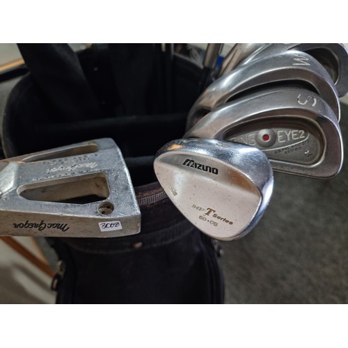 77 - Good quality Left hand set of golf clubs to include 9 ping eye 2 irons with graphite shafts numbered... 