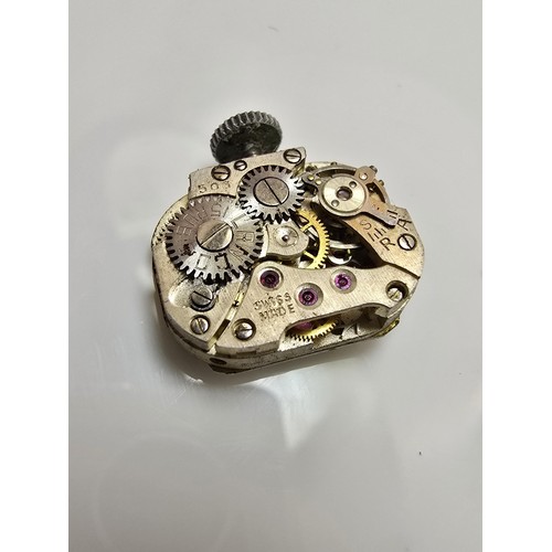 221 - A good quality vintage 1960's sterling silver ladies watch with an ornate design inset with marcasit... 