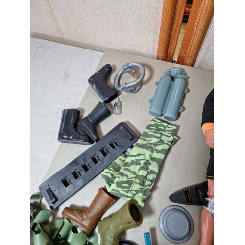91 - Large quantity of Action Man figures and other toys inc 7x Action Man figures in various outfits inc... 
