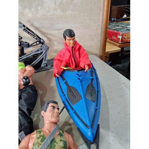 91 - Large quantity of Action Man figures and other toys inc 7x Action Man figures in various outfits inc... 