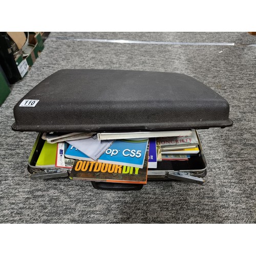 110 - Vintage case containing a large quantity of books and OS maps to include Classic Mythology, House Pl... 