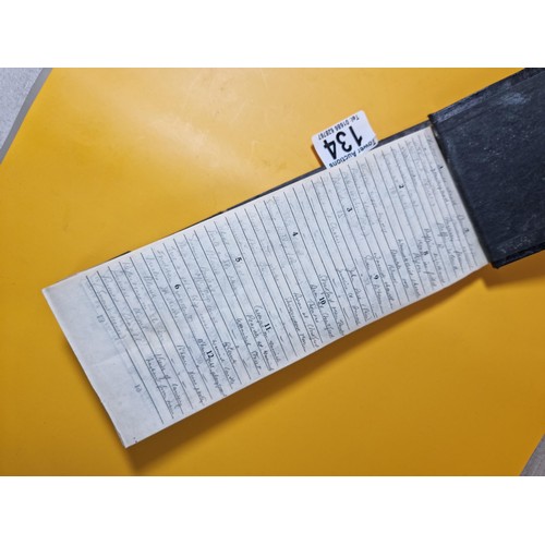 134 - Vintage negatives photo slide album containing 99 negatives covering various subjects including boat... 