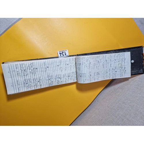 134 - Vintage negatives photo slide album containing 99 negatives covering various subjects including boat... 