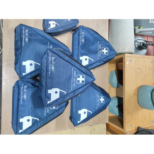 399 - Large quantity of as new first aid kits designed for the car includes 5x large kits and 2 smaller ki... 