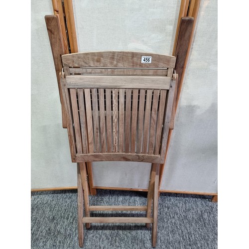 456 - Good quality folding solid slatted wooden garden chair, mad as part of the Milan Collection, In good... 