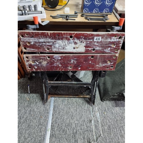 436 - Good quality Black & Decker Workmate in good working order.