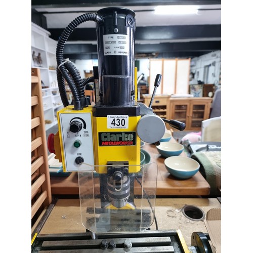 430 - A Clarke metalworker milling/drilling machine model No. CMD300 along with a full set of original  to... 