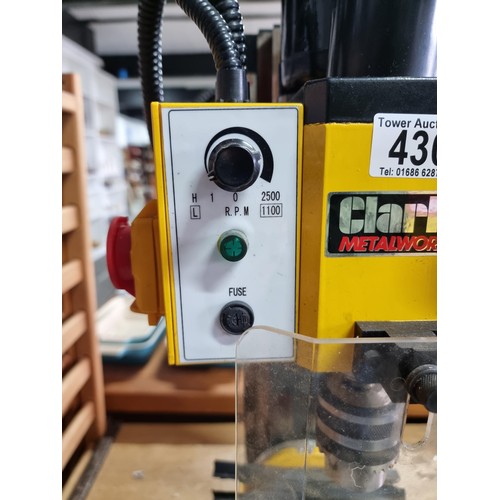 430 - A Clarke metalworker milling/drilling machine model No. CMD300 along with a full set of original  to... 