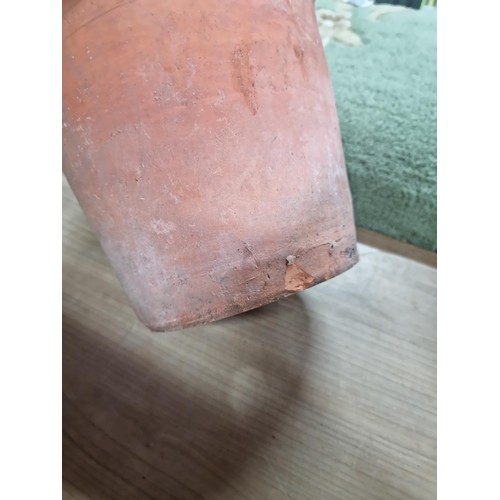 425 - Collection of 5x good quality vintage terracotta plant pots in varying sizes, largest measures 22cm ... 