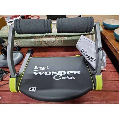 459 - Modern smart wonder core ab crunching machine complete with manual and dvd for full body work out in... 