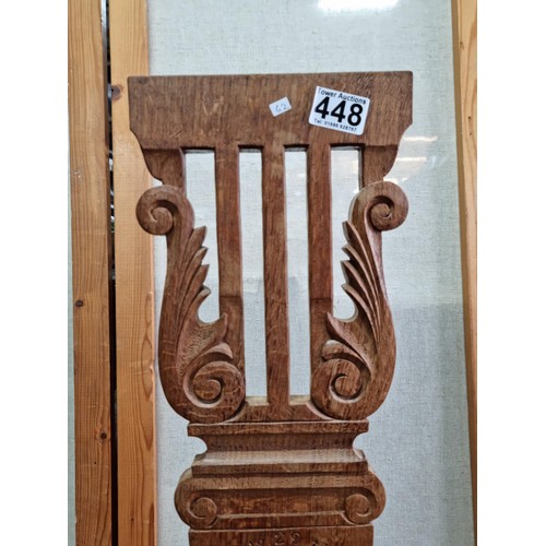 A good quality oak very well carved and well detailed Welsh chair by ...