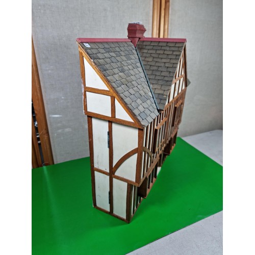 Oak Tudor house formed spice rack in excellent order. All hand made ...